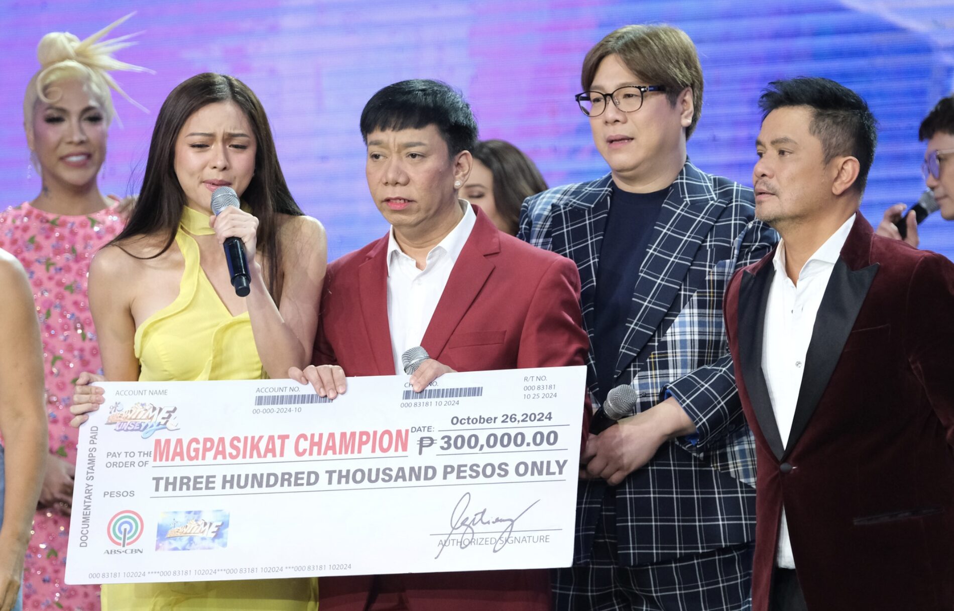 Kim Chiu, Ogie Alcasid, MC, and Lassy Win Magpasikat 2024 for a Good Cause